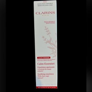Clarins calm essential soothing emulsion. Brand new in box. 50 ml